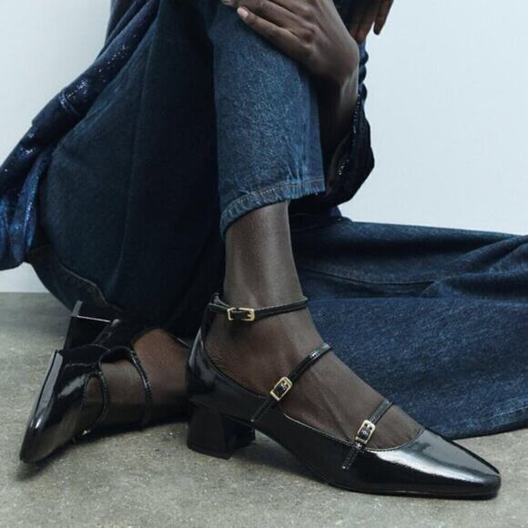 ZARA BLOGGER FAVE!!! Faux Patent Leather Heels LAST ONE!!! - Picture 15 of 16